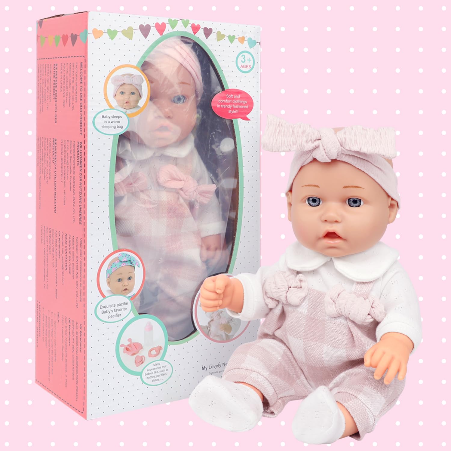 Ecore Fun bow headband adds cute styling for pretend play.