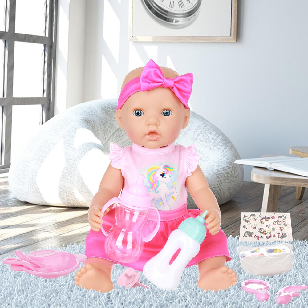 Ecore Fun diapers and bib with paster for caring routines