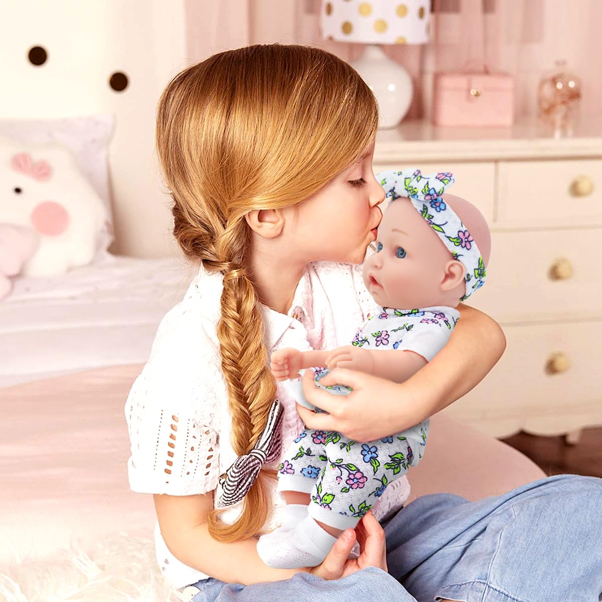 Ecore Fun doll feeding bottle for nurturing feeding play scenarios.