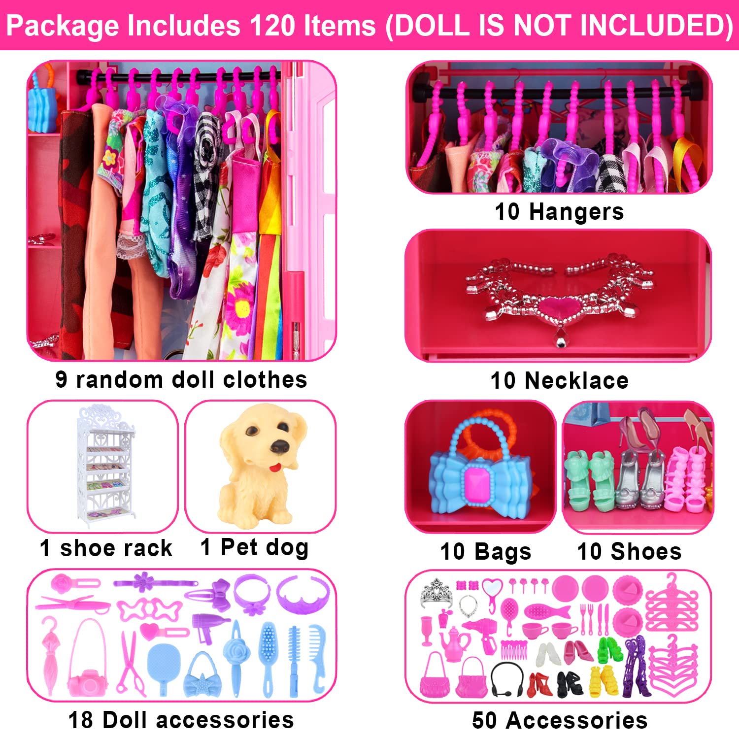 Ecore Fun assorted outfits and accessories for creative styling