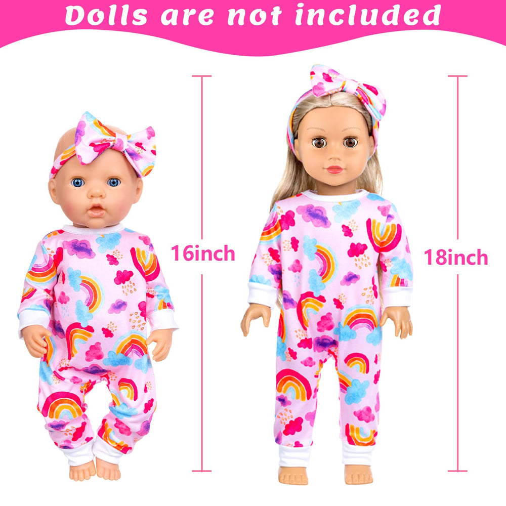 Ecore Fun rainbow jumpsuit sparks creative pretend styling for dolls.