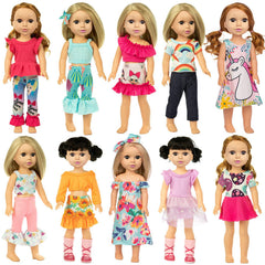 Ecore Fun doll outfits showcase dresses for 14–14.6 inch dolls, enhancing imaginative play.