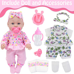 Two outfits from Ecore Fun set for mix-and-match styling.