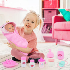 Ecore Fun drool bib protects outfits during doll feeding and play.