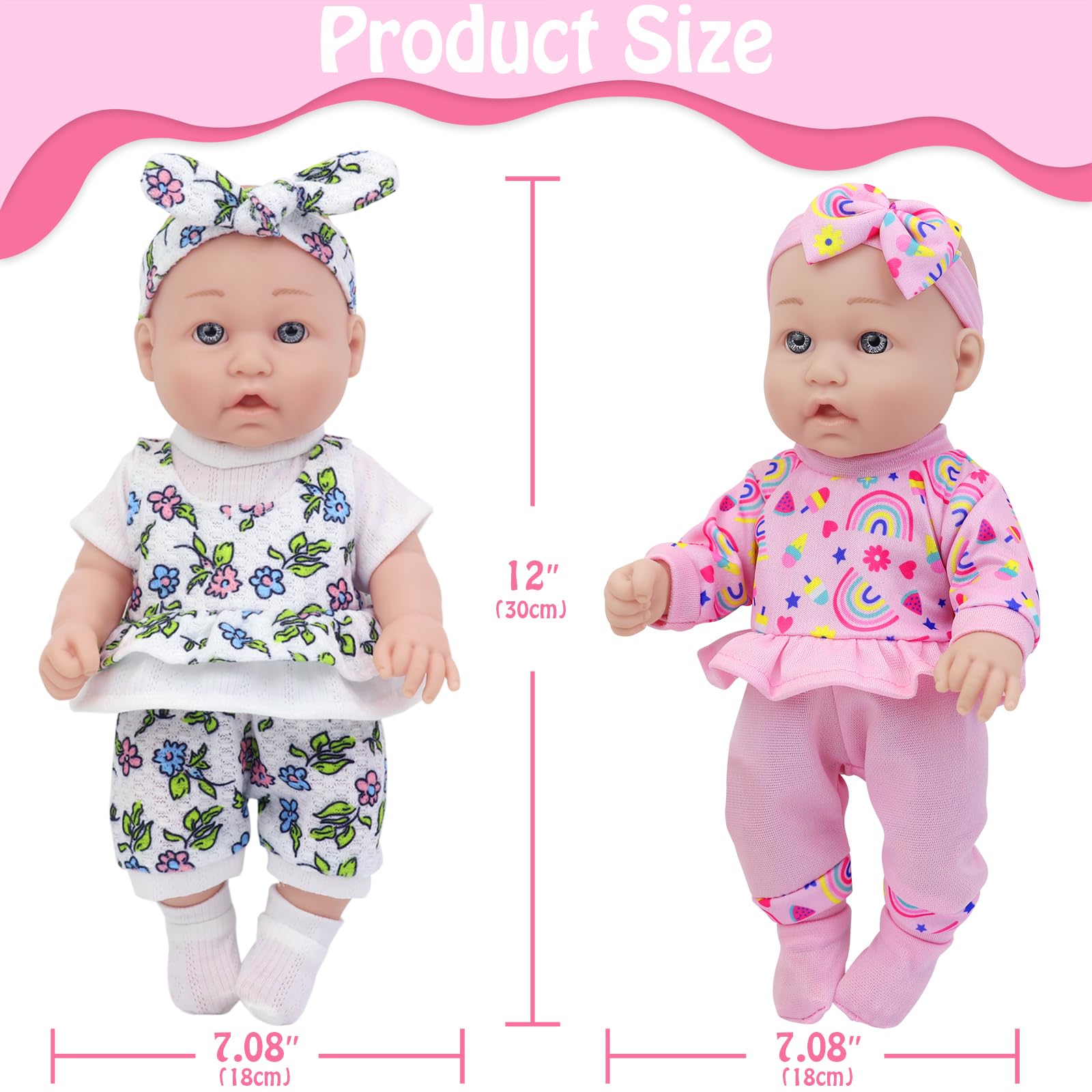Ecore Fun doll headband adds cute styling for daily pretend play.