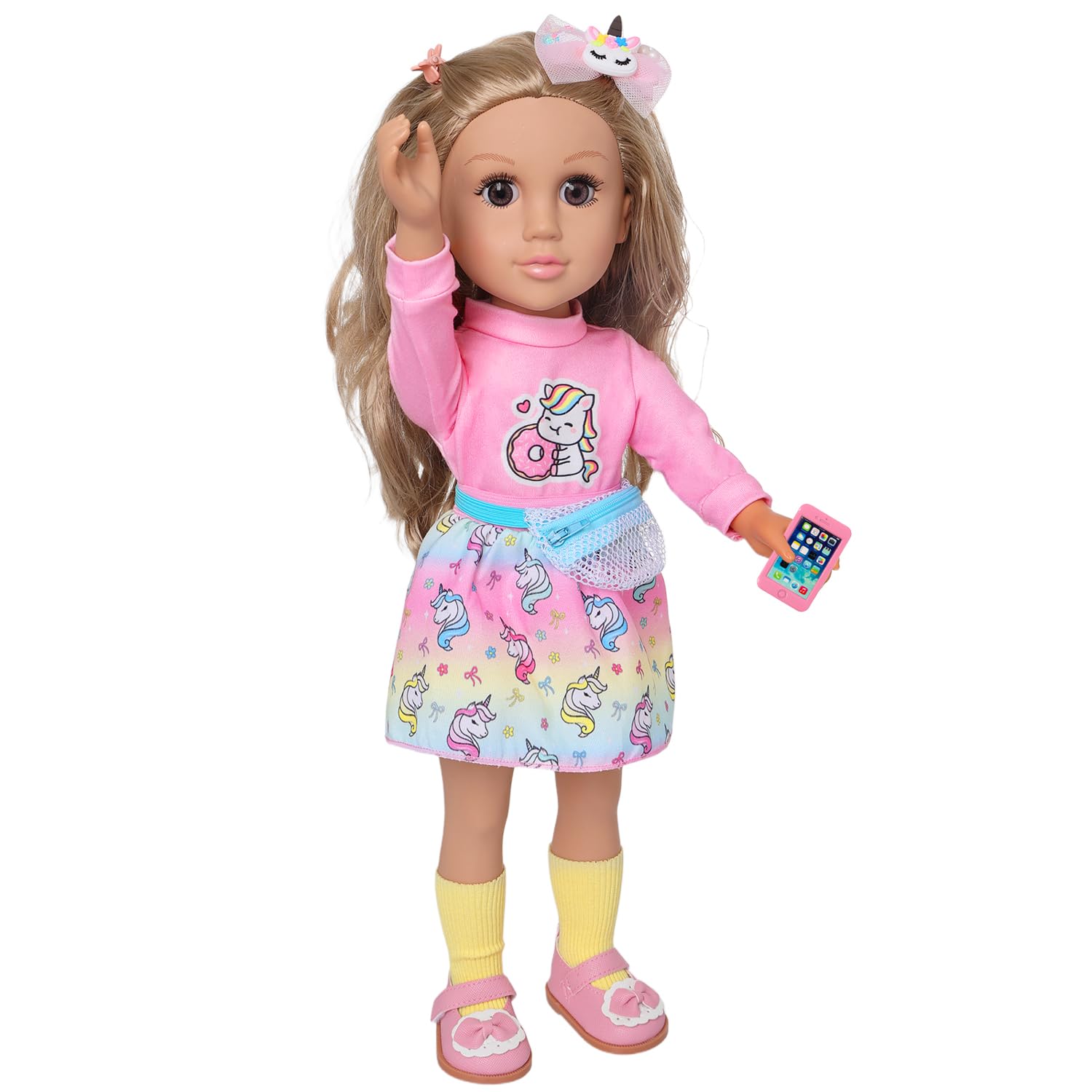 Ecore Fun rainbow unicorn skirt adds bright color to outfits.
