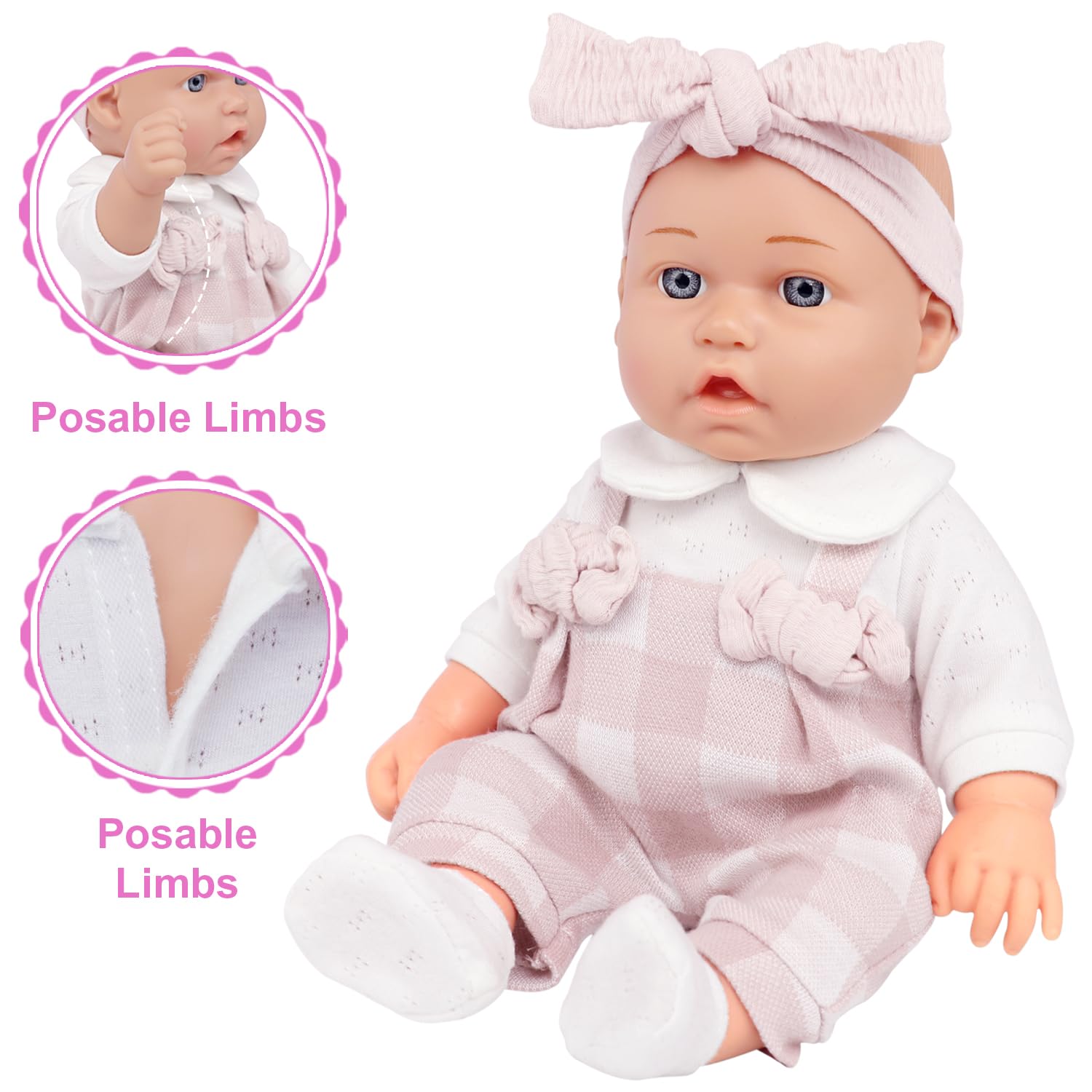 Ecore Fun doll socks show gentle, washable cotton for everyday dress-up.