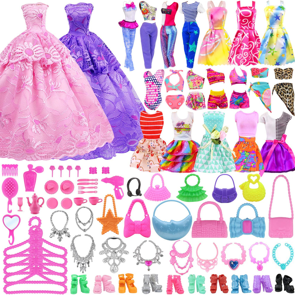 Ecore Fun dolls swimsuits set for sunny dress-up sessions.