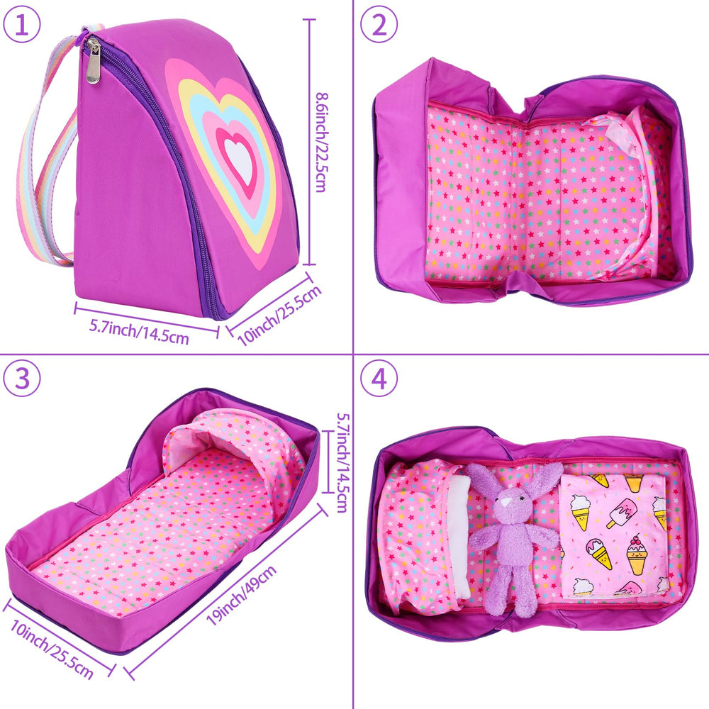Ecore Fun plush slippers and hairband for doll outfits.