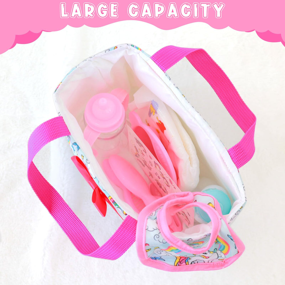 Ecore Fun tableware set and pacifier for mealtime pretend play