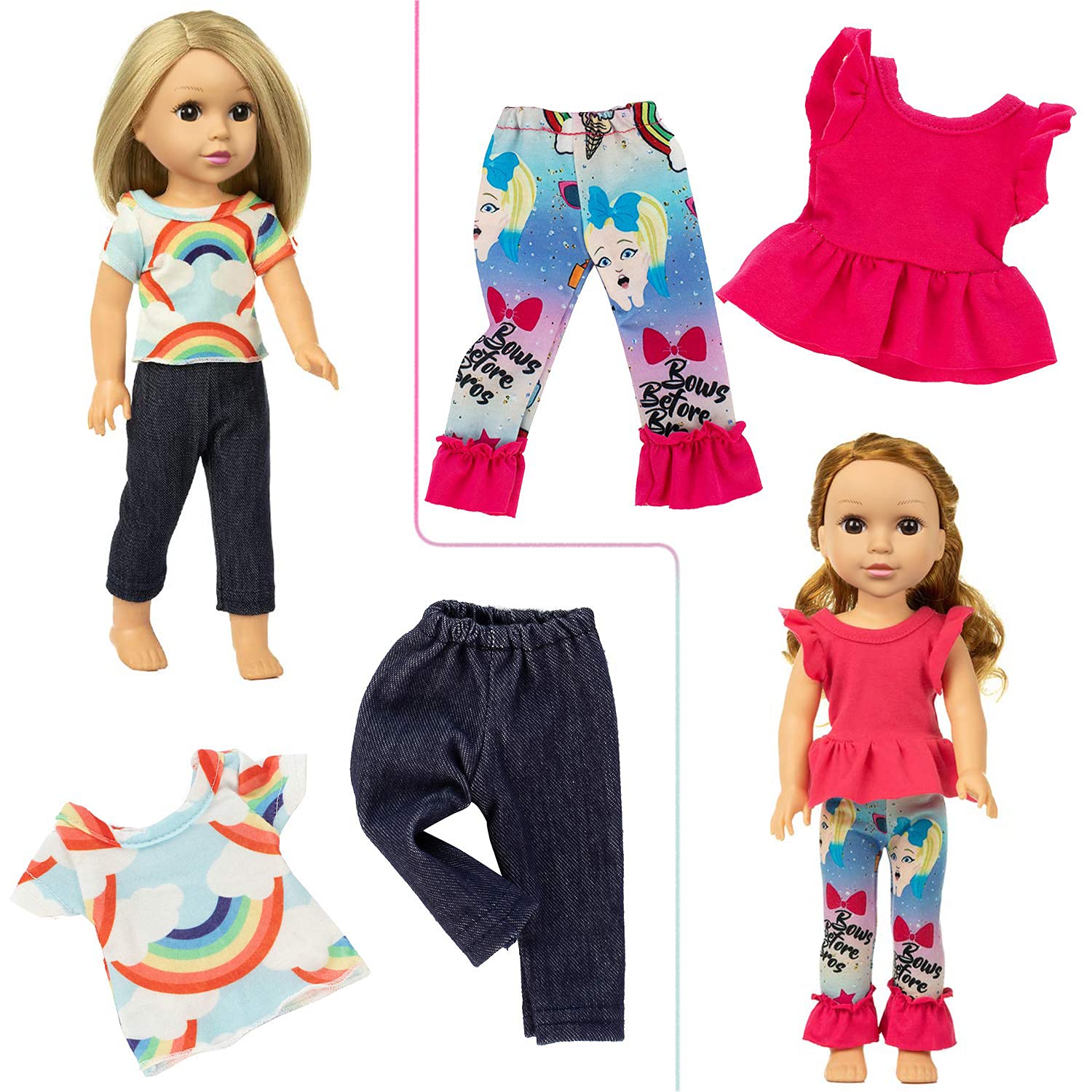 Ecore Fun rainbow design dress supports coordinated, creative wardrobe ideas.