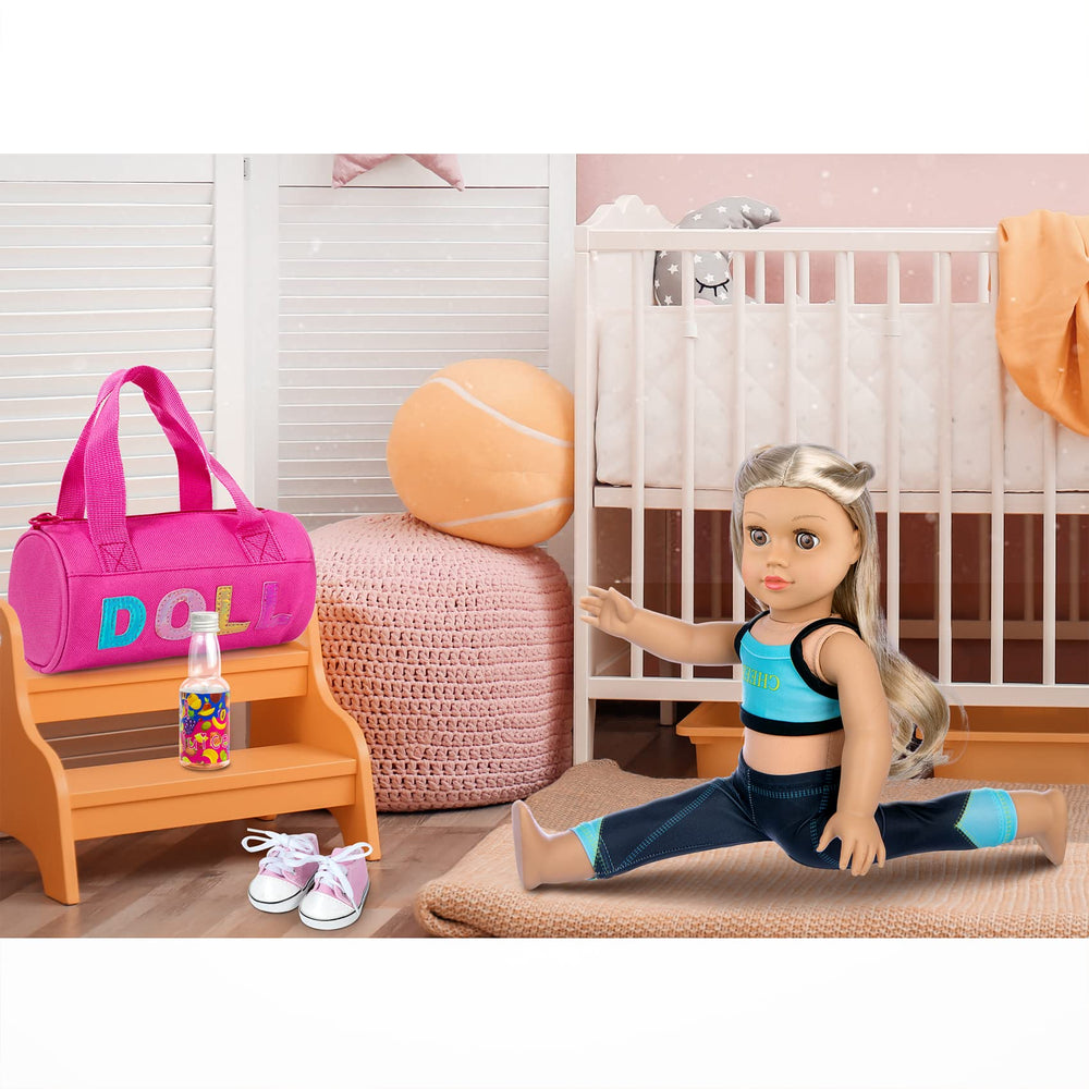 Ecore Fun 18-inch doll yoga band for stretch practice