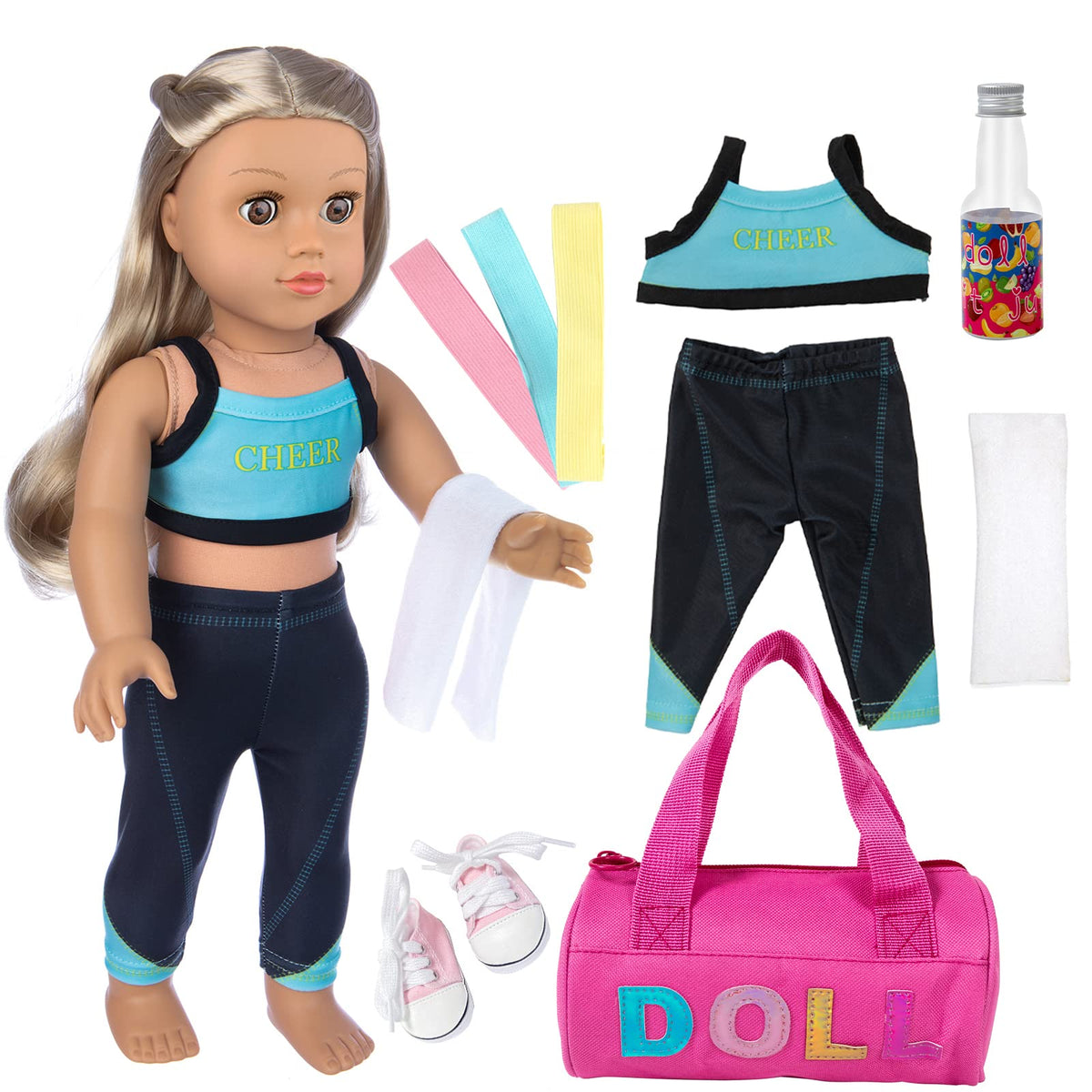 Ecore Fun 18-inch doll yoga vest for comfy play sessions