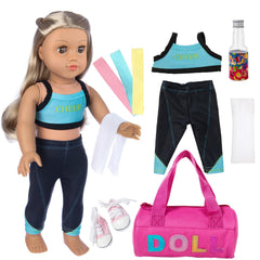 Ecore Fun 18-inch doll yoga vest for comfy play sessions