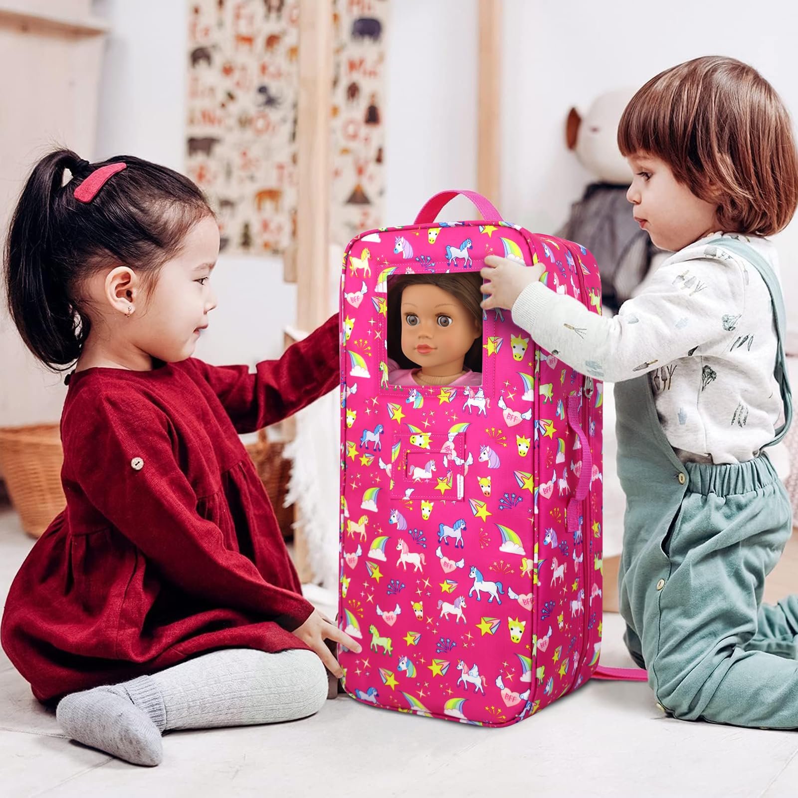 Ecore Fun 18-inch doll phone adds realistic role-play accessories.