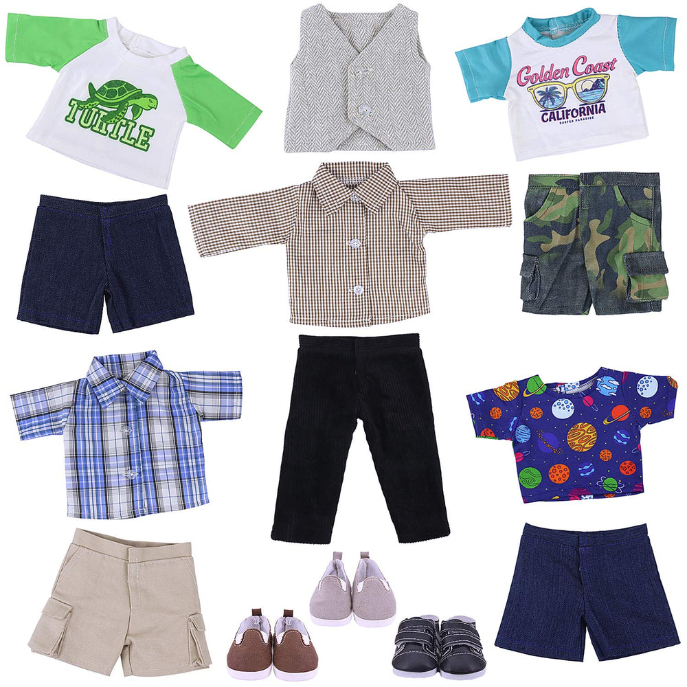 Ecore Fun 3 pairs of shoes complete the doll wardrobe for mix-and-match outfits.
