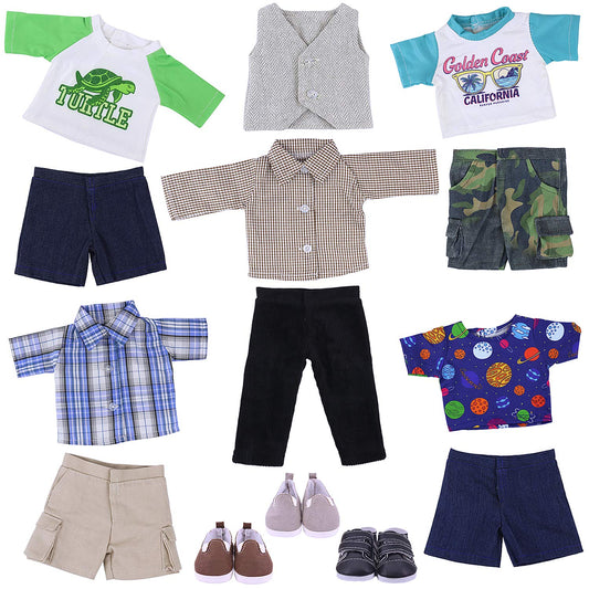 Ecore Fun 3 pairs of shoes complete the doll wardrobe for mix-and-match outfits.