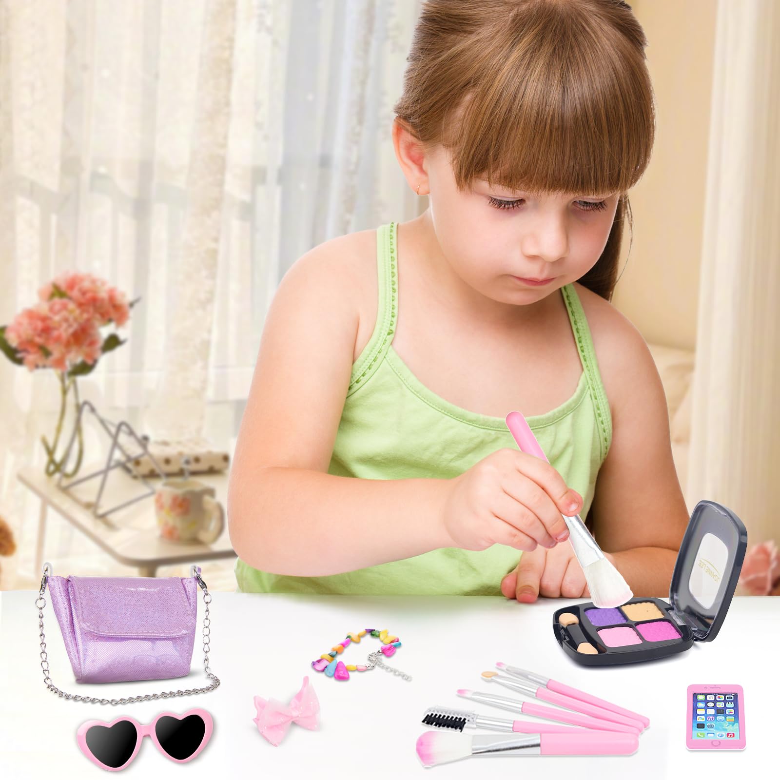 Ecore Fun bow clip sunglasses cellphone bundle for complete play