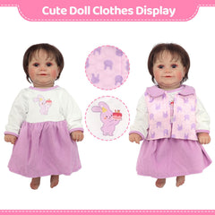 Velcro back design on Ecore Fun doll clothes enables quick dressing