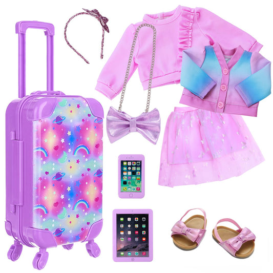 Ecore Fun bow cross-body bag, secure accessory for pretend trips.