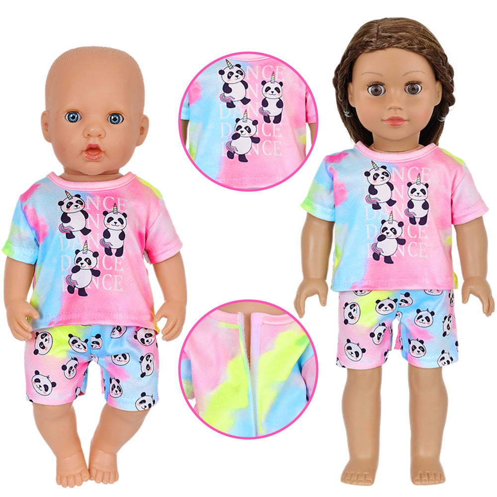 Ecore Fun pants and tops set shown together for coordinated outfits.
