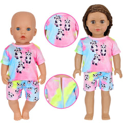 Ecore Fun pants and tops set shown together for coordinated outfits.
