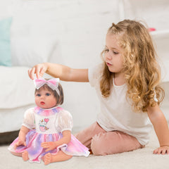 Close-up of soft, skin-friendly fabric used in Ecore Fun doll outfits