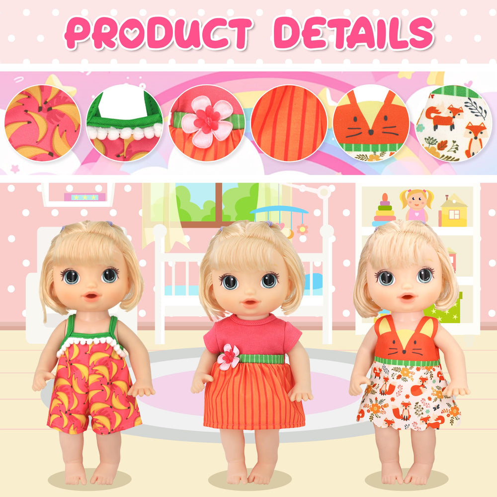 ECORELF soft-material doll clothes for comfy dress-up sessions.