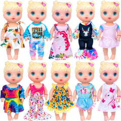 ECORELF doll outfits with T-shirts and pants enable quick daily dress-ups.