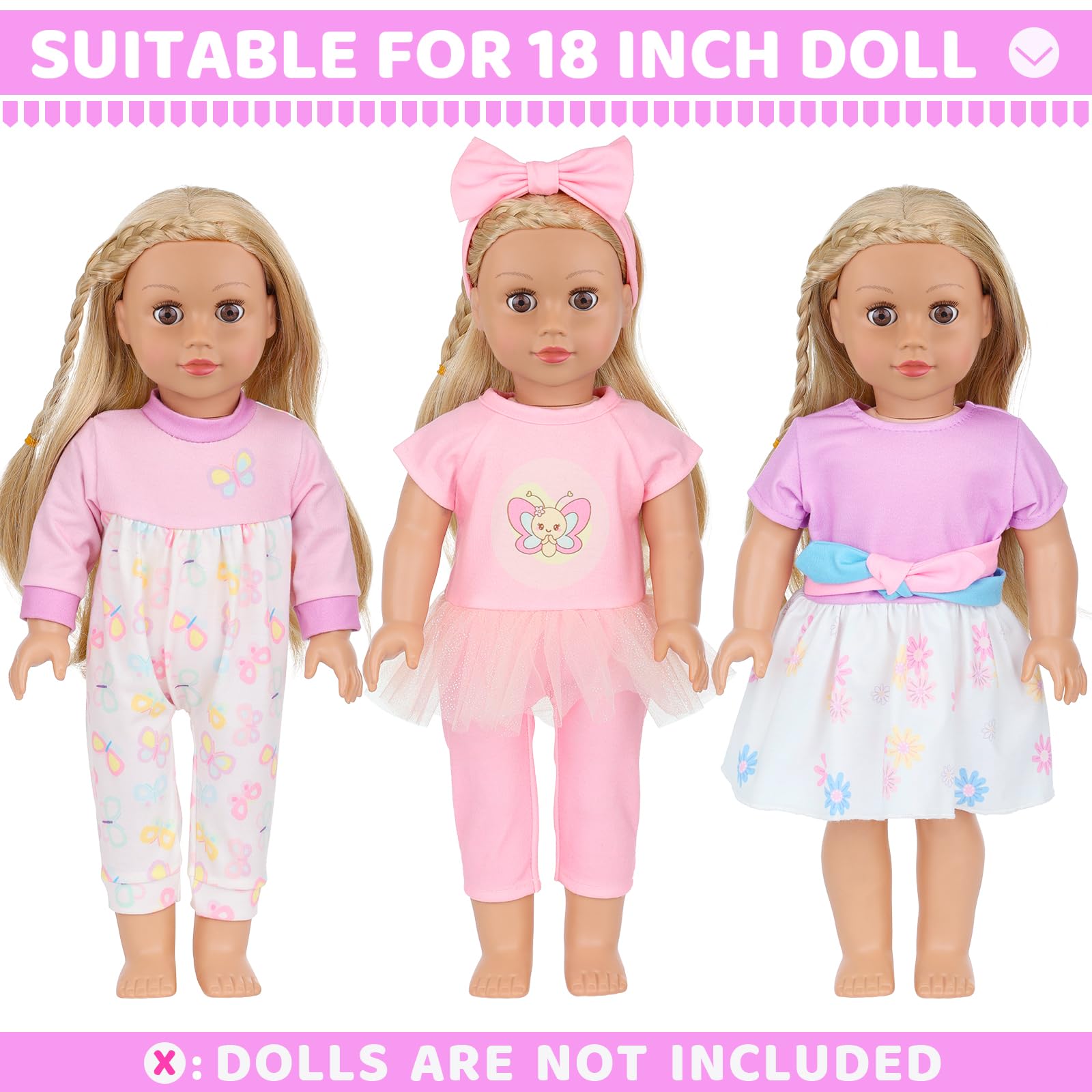 ECORELF gift-ready 18-inch doll clothes set ideal for creative gifting