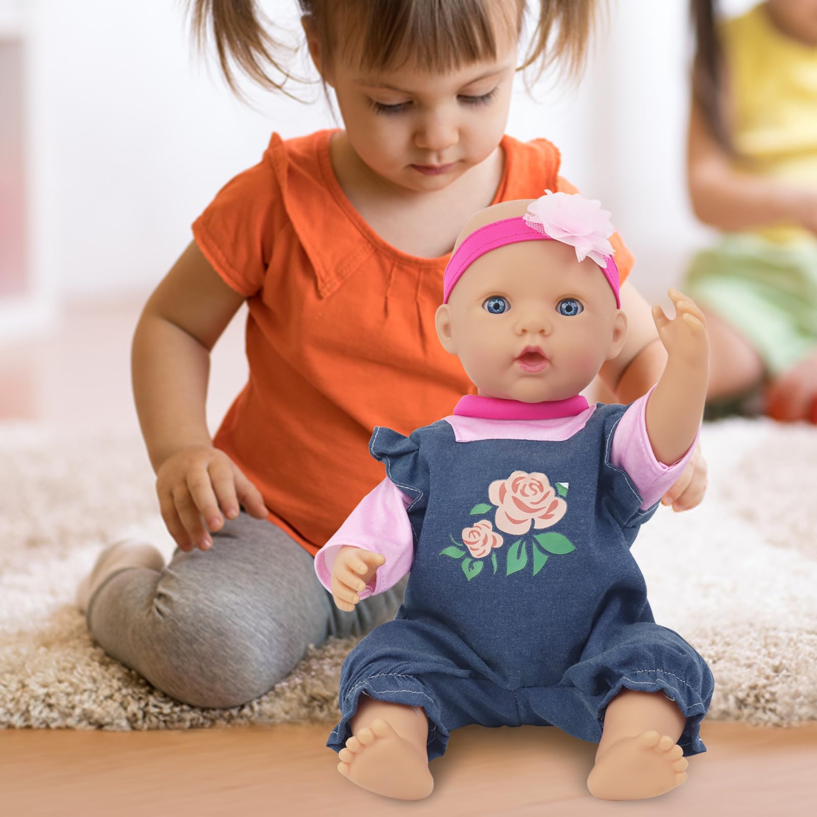 ECORELF clothes layout for 14-18 inch dolls, ready-to-play fashion bundle.