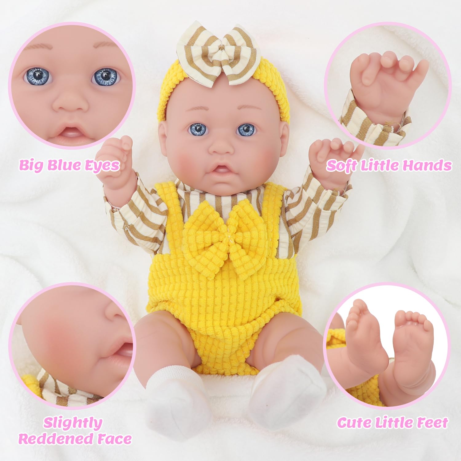 ECORELF doll clothes set offers durable fabric for long-lasting dress-up fun.