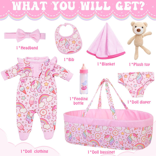 ECORELF doll onesie set for quick dress-up and imaginative play