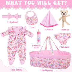 ECORELF doll onesie set for quick dress-up and imaginative play
