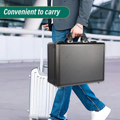 EcoVibe chrome-plated handle enables easy carry for travel.