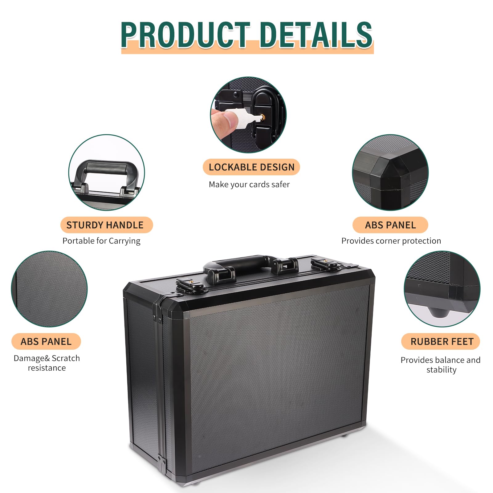 EcoVibe interior shows soft foam cradle protecting cards.