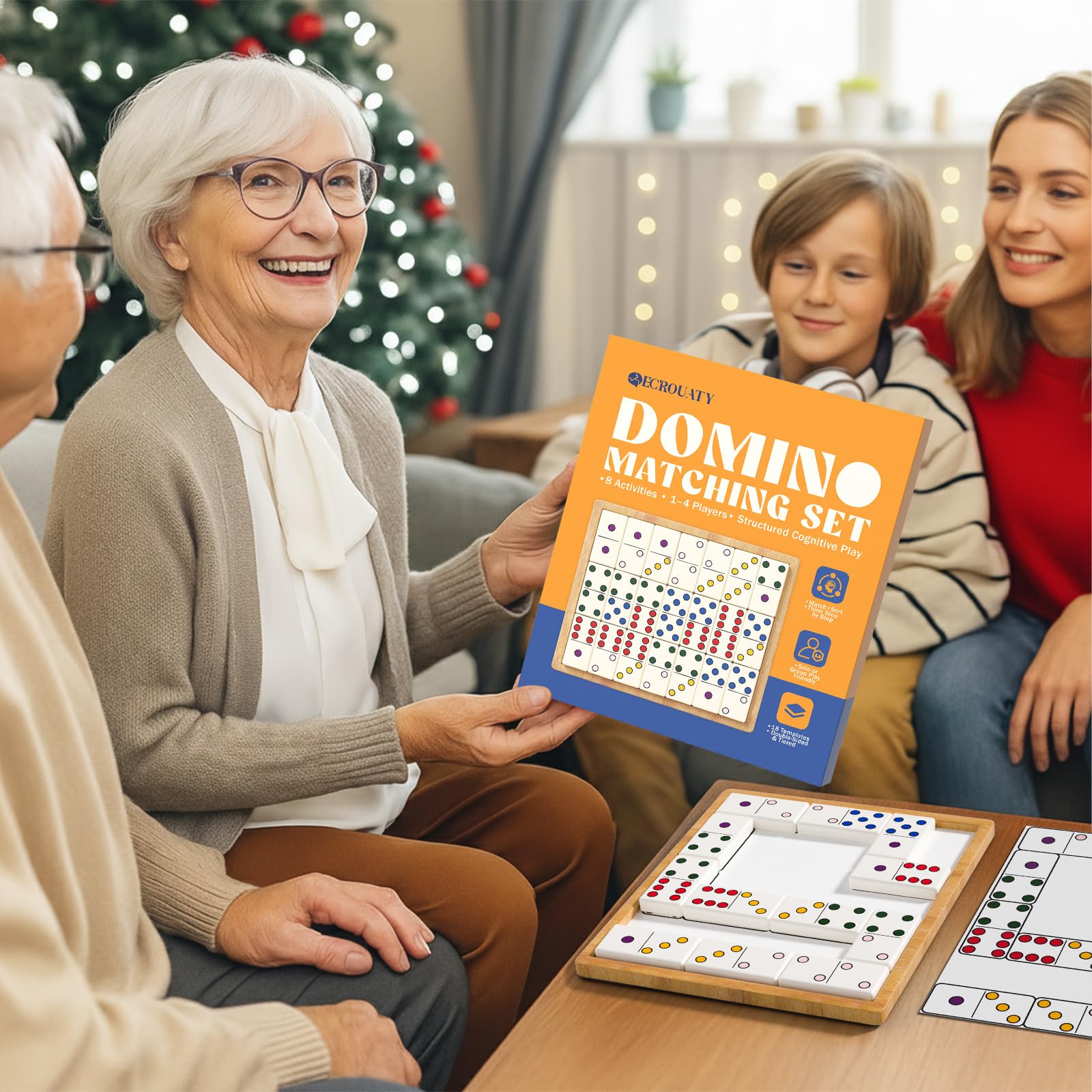 ECROUATY group play setup supports up to four players.