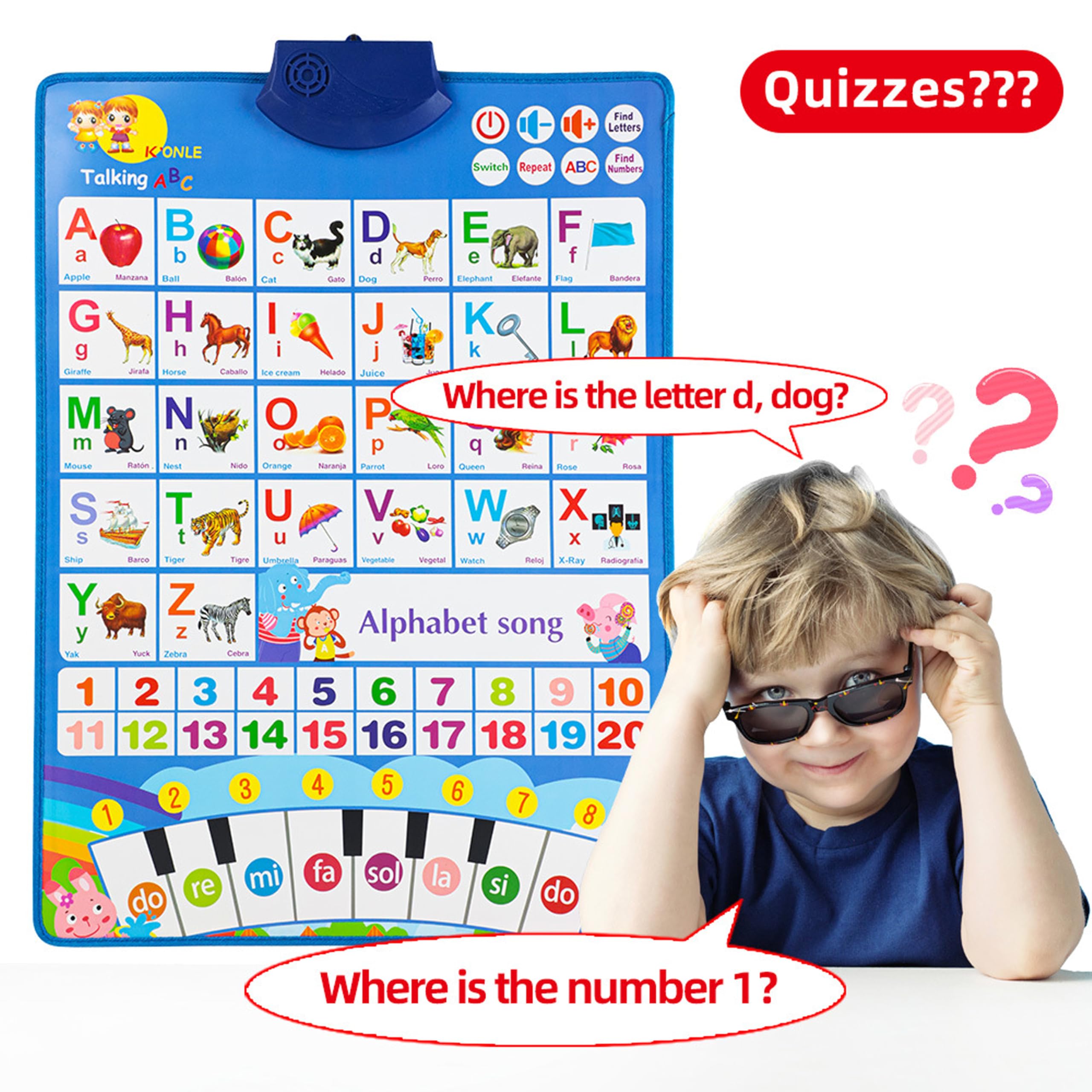 ED-Lumos language switch button enabling easy Spanish-English toggle during learning.