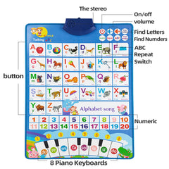 ED-Lumos numbers 1-20 and letters with visuals for early literacy development.