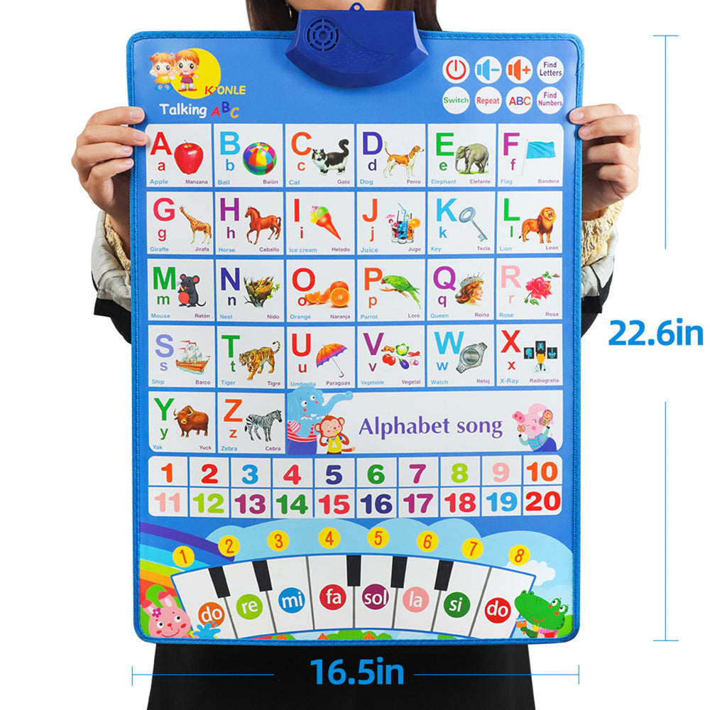 ED-Lumos wall-mountable chart with adjustable volume suits home and classroom use.