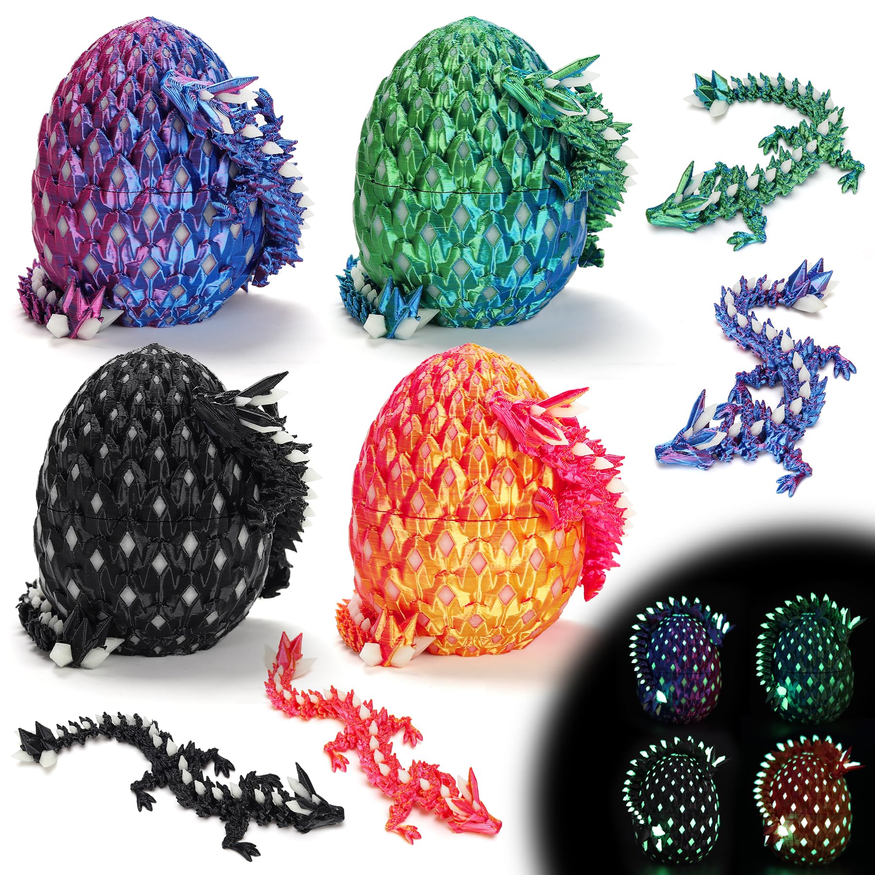 EDGRYJK dragon egg glow set lights up nights with fantasy decor.