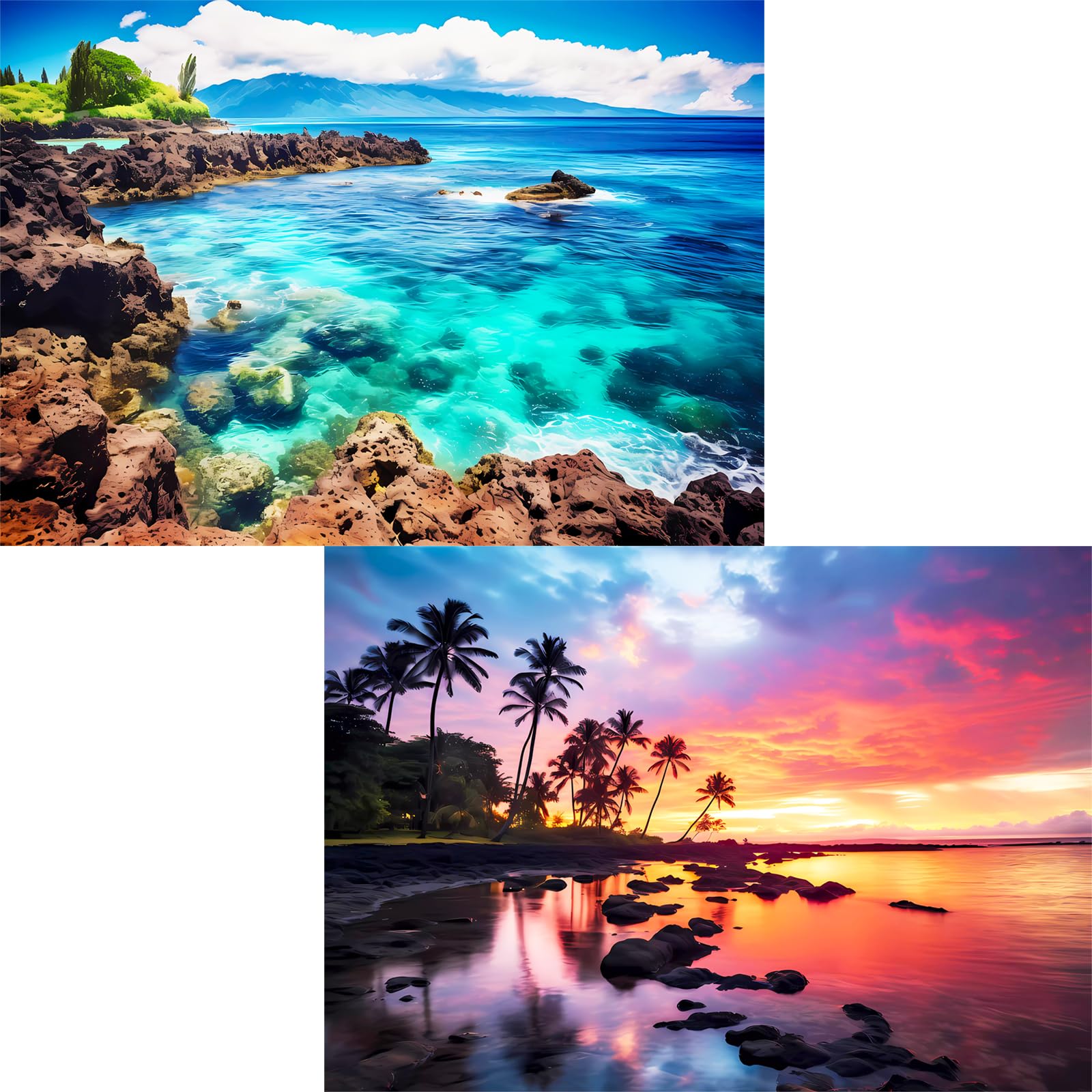 Edsjegn 2-pack Beach Scene puzzle — relaxing seaside pastime for adults