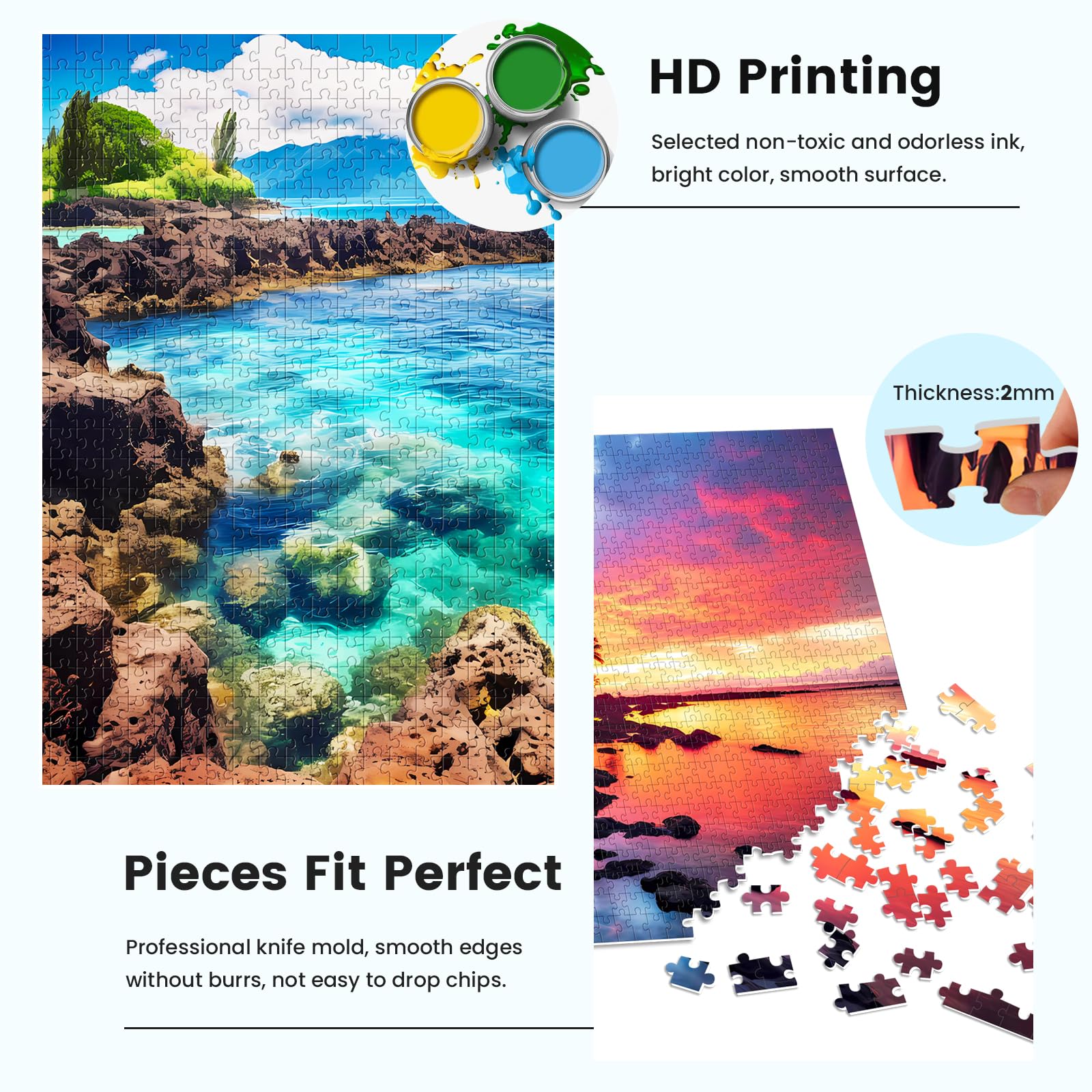 Edsjegn 2-pack Puzzles — two 1000-piece sets in one box