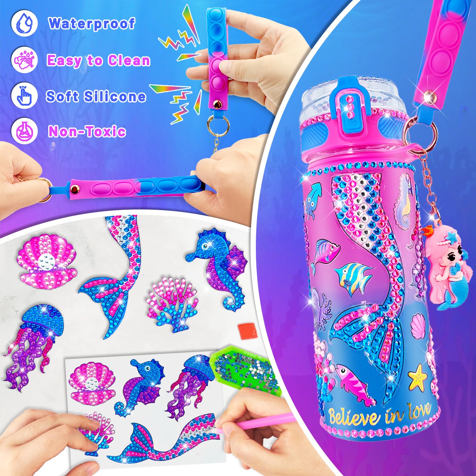 EDSPORTSHOUSE leak-proof cap keeps drinks spill-free during school or play