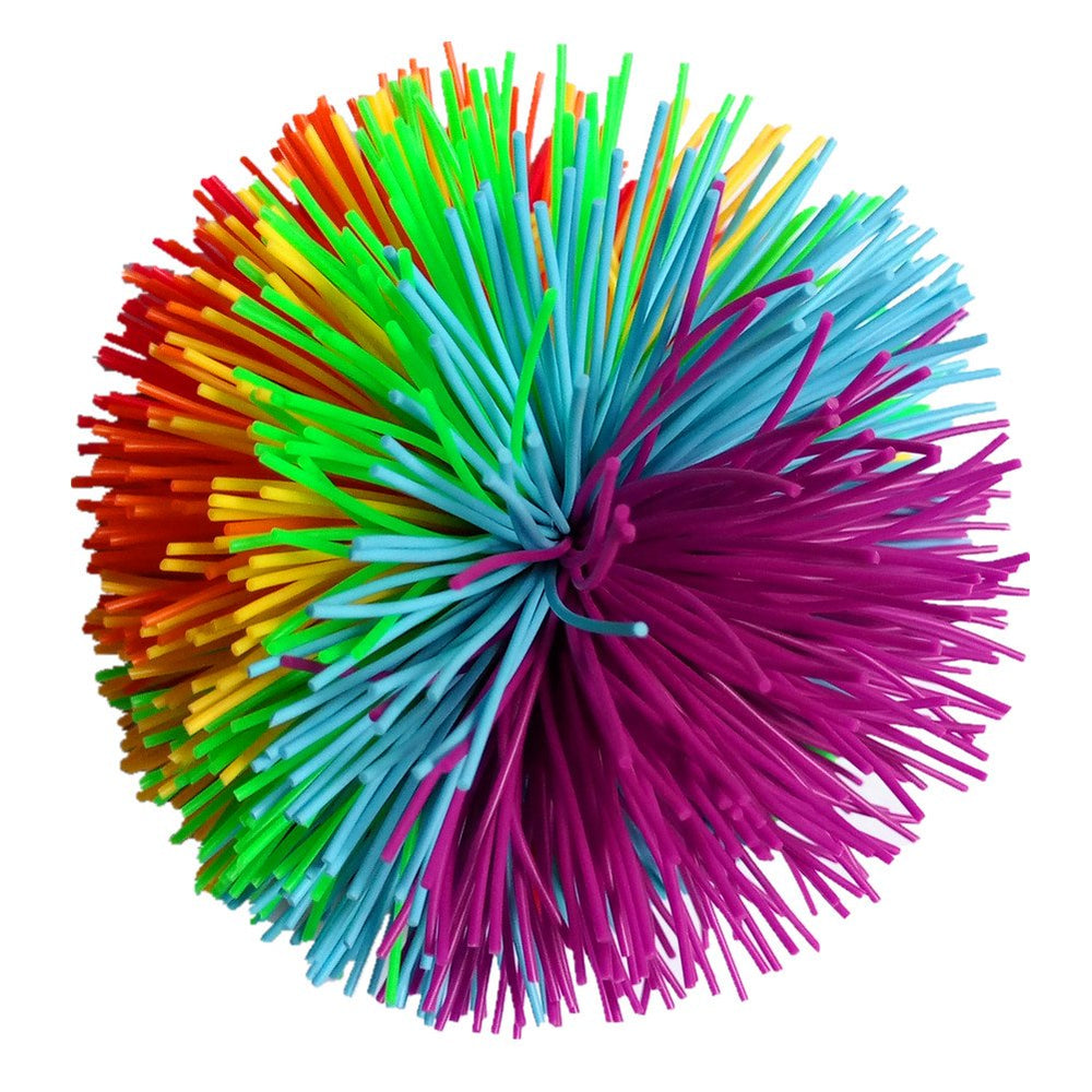 Education Through Play silicone monkey stress ball rainbow design for fidget therapy.