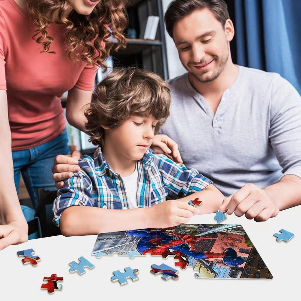 Kids solving a 60-piece puzzle, highlighting focus and problem-solving potential