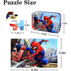 Vibrant themes of the 60-piece educational puzzles invite engaging play