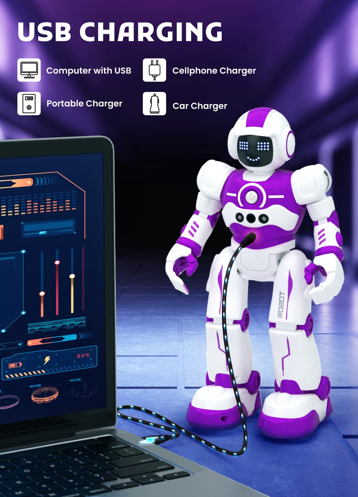 EduCuties robot toy gesture control demonstrates intuitive hand commands.