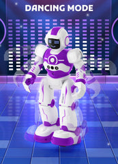 EduCuties robot toy LED eyes emphasize responsive movement and appeal for kids.