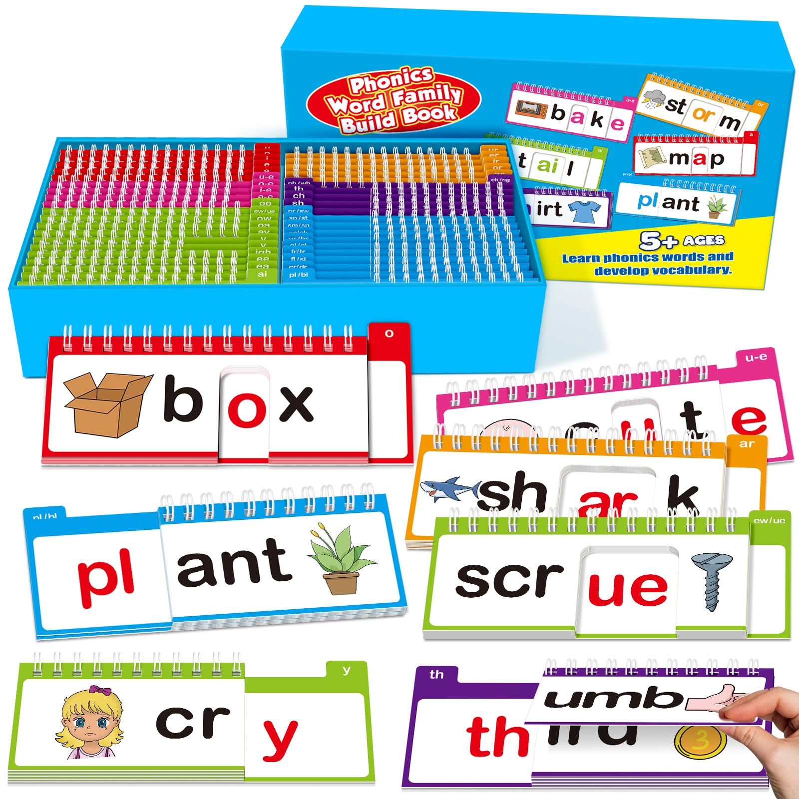 Edulok 40 Read and Rhyme flip books cover showing kid-friendly visuals to spark early reading